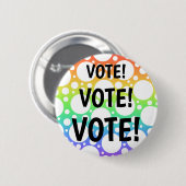 Rainbow STETE Pin Button (Voorkant /achterkant)
