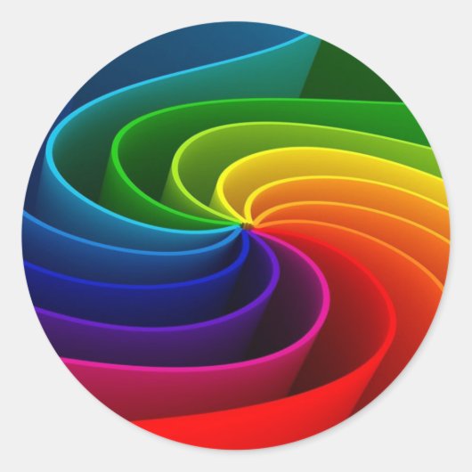 Rainbow Sticker Envelope Seal Wedding for Label (Voorkant)