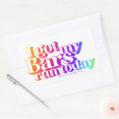 Rainbow Sticker Sheet - Ik heb m'n buik laten renn (Envelop)