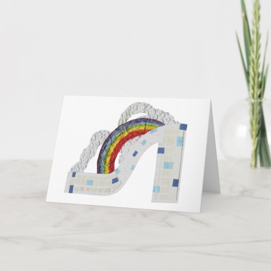 Rainbow Stiletto Wenskaart Kaart (Voorkant)