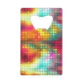 Rainbow Stippen Abstract patroon Creditkaart Flessenopener (Achterkant)