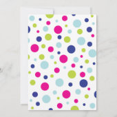 Rainbow Stippen Baby shower Uitnodiging (Achterkant)