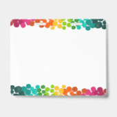 Rainbow Stippen Logo en Foto Werknemer Badge (Achterkant)