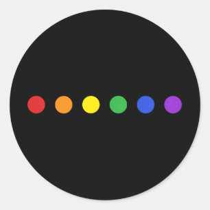 Rainbow Stippen Subtle Pride Month Stuff Flag Ronde Sticker