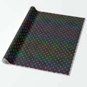 RAINBOW STIPPEN WRAPPING PAPIER (Uitgerold)