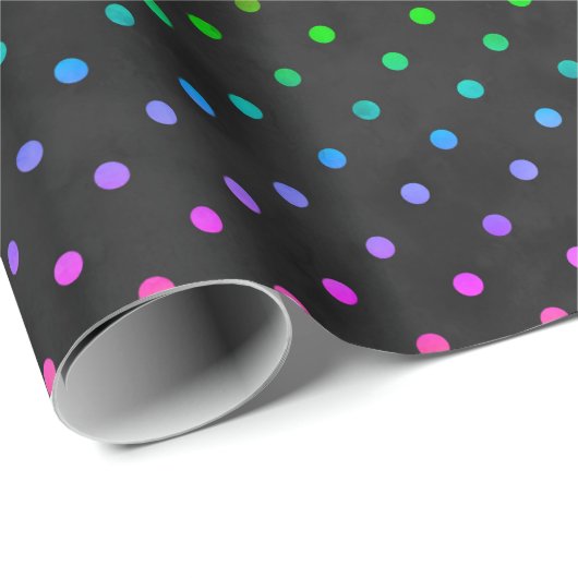 RAINBOW STIPPEN WRAPPING PAPIER (Rol Hoek)
