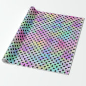RAINBOW STIPPEN WRAPPING PAPIER (Uitgerold)