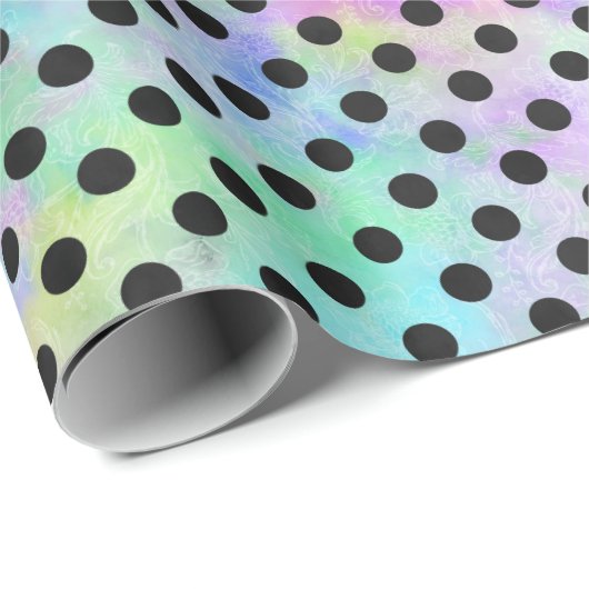 RAINBOW STIPPEN WRAPPING PAPIER (Rol Hoek)