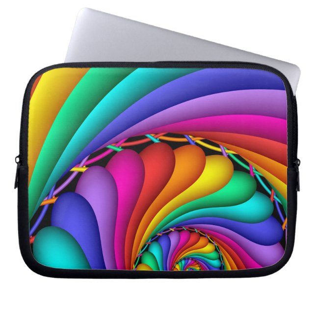 Rainbow Stitchery Gay Pride LGBT-laptophoes Laptop Sleeve (Voorkant)