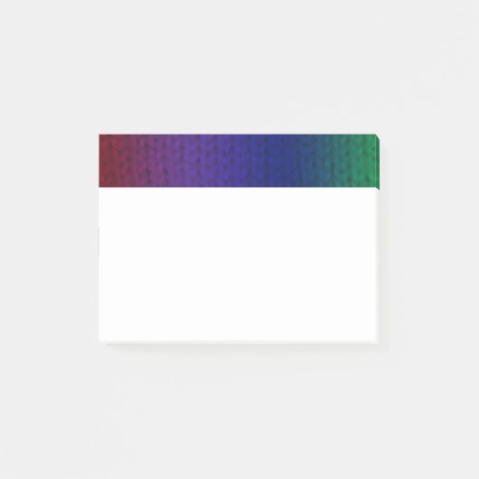 Rainbow Stockinette Post-it® Notes (Voorkant)