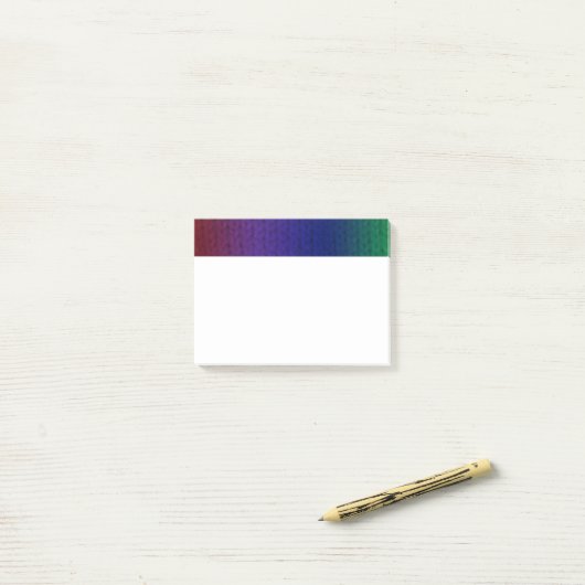 Rainbow Stockinette Post-it® Notes (Op bureau)