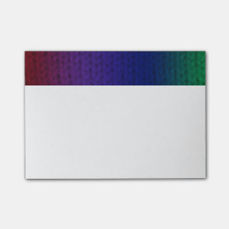 Rainbow Stockinette Post-it® Notes