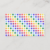 Rainbow Storm Clouds Baby shower Diaper Raffle Informatiekaartje (Achterkant)