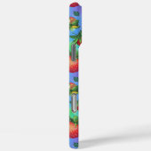 Rainbow Strawberry Pattern met naam Case-Mate iPhone Case (Achterkant / Rechts)