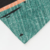 Rainbow Streaks: Abstracte acryltextuur Fleece Deken (Hoek)