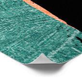 Rainbow Streaks: Abstracte acryltextuur Poster (Hoek)