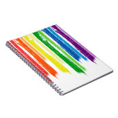 RAINBOW STREAKS -.png Notitieboek (Rechterzijde)