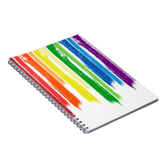 RAINBOW STREAKS -.png Notitieboek (Rechterzijde)