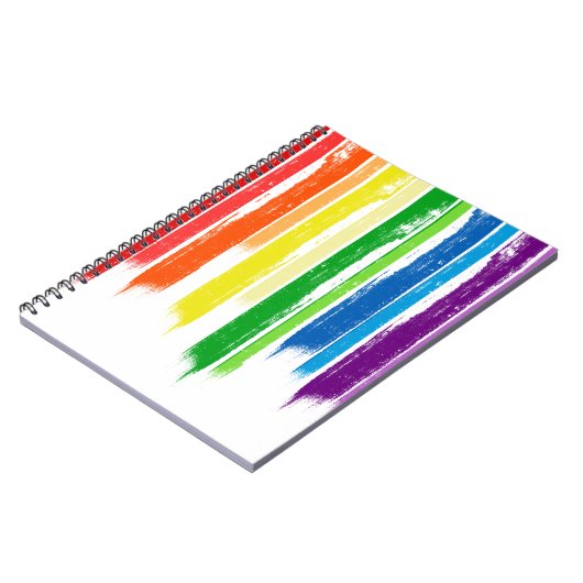 RAINBOW STREAKS -.png Notitieboek (Linkerzijde)