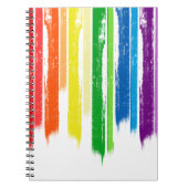 RAINBOW STREAKS -.png Notitieboek (Voorkant)