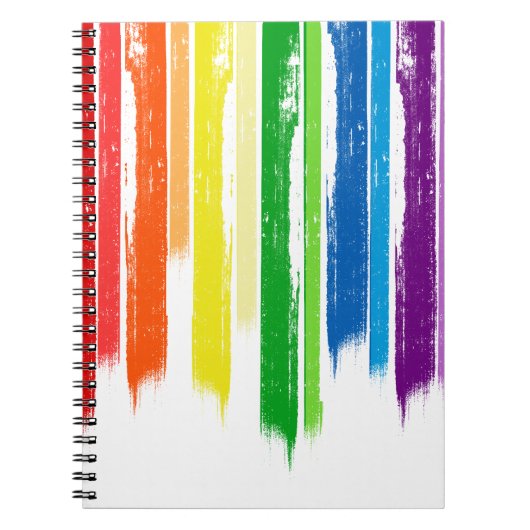 RAINBOW STREAKS -.png Notitieboek (Voorkant)