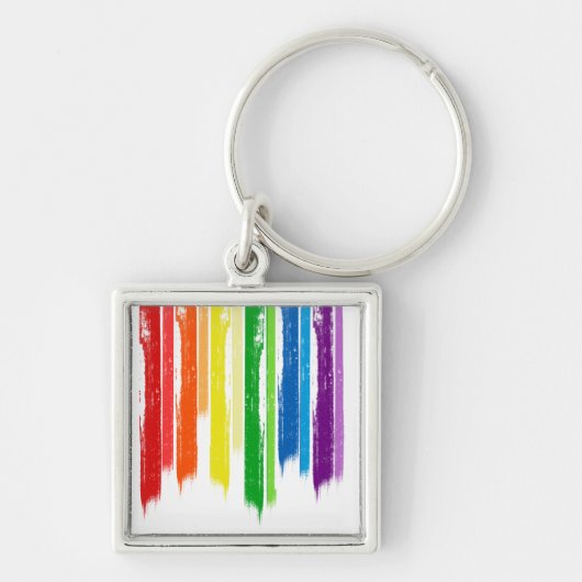 RAINBOW STREAKS -.png Sleutelhanger (Voorkant)