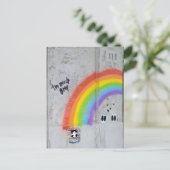 Rainbow Street Art Briefkaart (Staand voorkant)