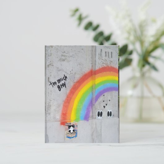 Rainbow Street Art Briefkaart (Staand voorkant)