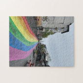 Rainbow Street in Reykjavik IJsland Legpuzzel (Horizontaal)
