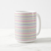 rainbow stripe background koffiemok (Voorkant rechts)