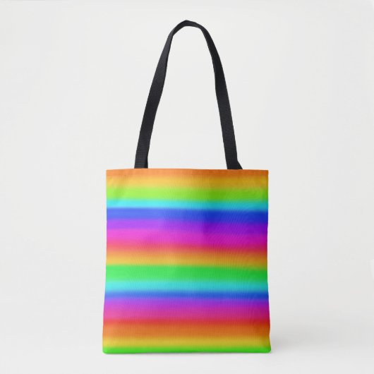 Rainbow Stripe-Canvas tas (Voorkant)