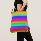 Rainbow Stripe-Canvas tas (Dichtbij)