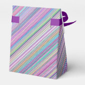Rainbow Stripe Foto van Broken Flat Screen TV Bedankdoosjes (Achterkant)