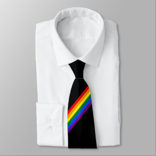 Rainbow Stripe Gay Pride Business Kantoor Stropdas