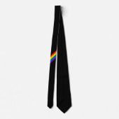 Rainbow Stripe Gay Pride Business Kantoor Stropdas (Achterkant)