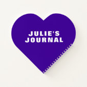 Rainbow Stripe Kinderhart Notitieboek (Achterkant)