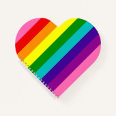 Rainbow Stripe Kinderhart Notitieboek (Voorkant)