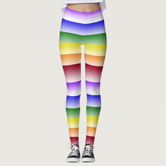 Rainbow Stripe Leggings (Voorkant)