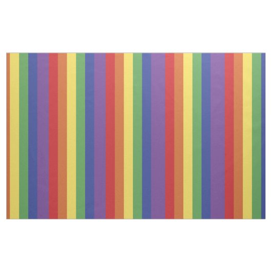 Rainbow Stripe Pattern Fabric Stof (Yard (91,4 cm))