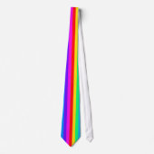 Rainbow Stripe Pattern Stropdas (Voorkant)