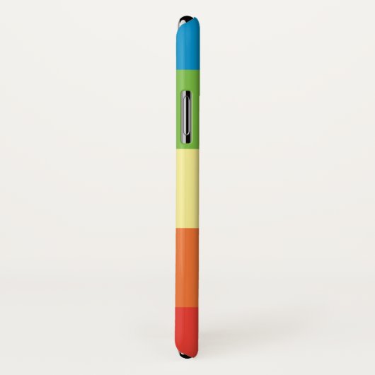 Rainbow Stripe Persoonlijke naam Case-Mate iPhone Case (Achterkant / rechts)