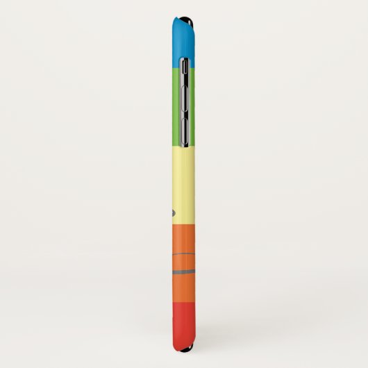 Rainbow Stripe Persoonlijke naam Case-Mate iPhone Case (Achterkant/links)