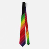 Rainbow Stripe Tie Stropdas (Voorkant)