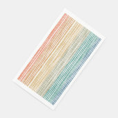 Rainbow Stripe Waterverf Papierpartij Napkins Servet (Hoek)