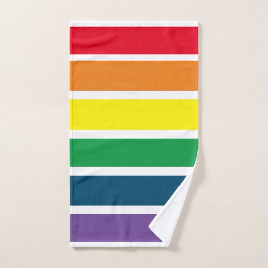 Rainbow Striped Bad Handdoek (Handdoek)