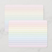 Rainbow Striped Flat Dank je wel kaart (Voorkant / Achterkant)