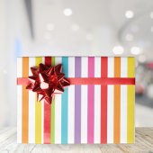 Rainbow Striped Party Wrapping Paper Cadeaupapier