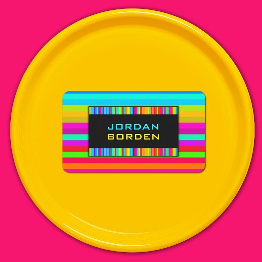 Rainbow Striped Pattern Visitekaartje