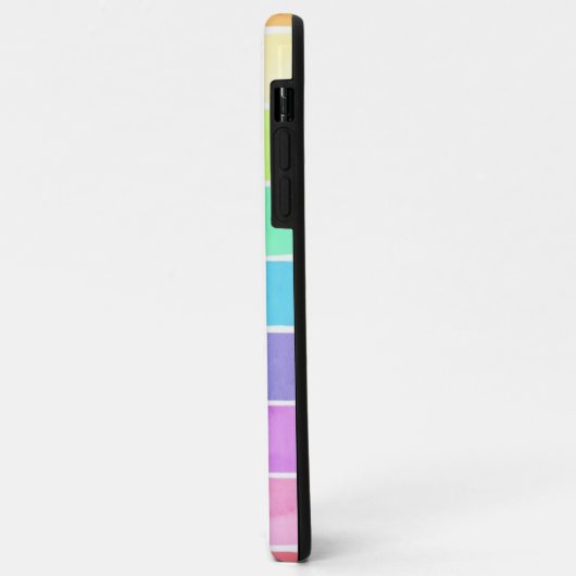 Rainbow striped Phone Case (Achterkant/links)