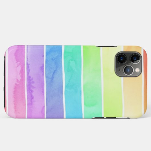 Rainbow striped Phone Case (Achterkant (horizontaal))
